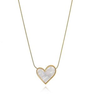 Gold Heart Pendant Necklace